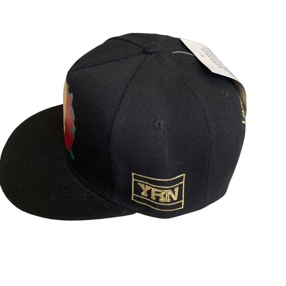 YRN Yung Rich Nation Black Migos Skull With Roses Snapback Hat NWT - Picture 2 of 5